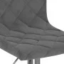 Kitchen stools 2 units dark gray velvet by vidaXL, Kitchen stools - Ref: Foro24-333688, Price: 128,71 €, Discount: %