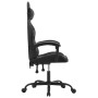 Silla gaming cuero sintético negro y gris