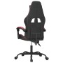Silla gaming cuero sintético negro y rojo vino tinto