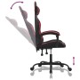Silla gaming cuero sintético negro y rojo vino tinto