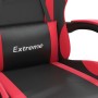 Silla gaming cuero sintético negro y rojo