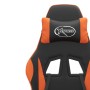 Silla gaming cuero sintético negro y naranja