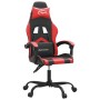Silla gaming cuero sintético negro y rojo