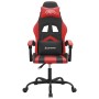 Silla gaming cuero sintético negro y rojo