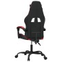 Silla gaming cuero sintético negro y rojo