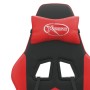 Silla gaming cuero sintético negro y rojo