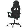 Silla gaming cuero sintético negro y verde