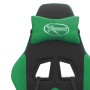 Silla gaming cuero sintético negro y verde