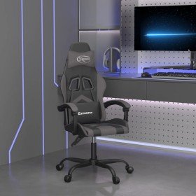 Silla gaming cuero sintético negro y gris