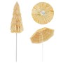Sombrilla de playa estilo Hawai natural 180 cm de vidaXL, Sombrillas - Ref: Foro24-44547, Precio: 37,89 €, Descuento: %
