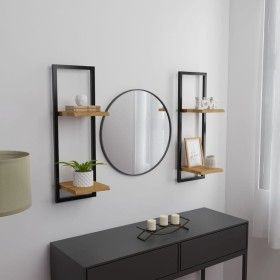 Wandregale 2 Stück massives Akazienholz 25x25x75 cm von vidaXL, Regale und Regale - Ref: Foro24-338462, Preis: 68,39 €, Rabat...