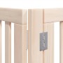 Puerta para perros plegable 10 paneles madera de álamo 800 cm