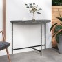 Mesa de jardín de ratán sintético gris 100x50x75 cm en Mesas de jardín | Comprar online en Foro24