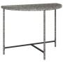 Mesa de jardín de ratán sintético gris 100x50x75 cm en Mesas de jardín | Comprar online en Foro24