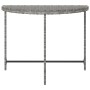 Mesa de jardín de ratán sintético gris 100x50x75 cm en Mesas de jardín | Comprar online en Foro24