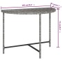 Mesa de jardín de ratán sintético gris 100x50x75 cm en Mesas de jardín | Comprar online en Foro24