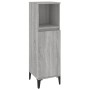 Set de muebles de baño 3 pzas madera contrachapada gris sonoma en Muebles de baño | Comprar online en Foro24