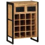 Weinregal für 16 Flaschen aus massivem Mangoholz von vidaXL, Weinregale - Ref: Foro24-338464, Preis: 326,60 €, Rabatt: %