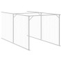 Caseta perro corral acero galvanizado gris claro 110x1017x110cm