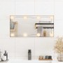 Espejo de pared con luces LED vidrio rectangular 30x60 cm