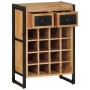 Weinregal für 16 Flaschen aus massivem Mangoholz von vidaXL, Weinregale - Ref: Foro24-338464, Preis: 326,60 €, Rabatt: %