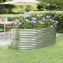 Jardinera arriate acero galvanizado gris 175x100x68 cm