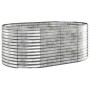 Jardinera arriate acero galvanizado gris 175x100x68 cm