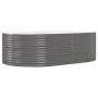 Jardinera arriate acero galvanizado gris 212x140x68 cm