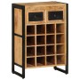 Weinregal für 16 Flaschen aus massivem Mangoholz von vidaXL, Weinregale - Ref: Foro24-338464, Preis: 326,60 €, Rabatt: %