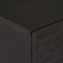Armarios auxiliares 2 pzas madera maciza mango negro 60x33x75cm