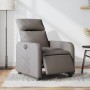 Sillón reclinable eléctrico tela gris taupé en Sillones | Comprar online en Foro24