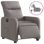 Sillón reclinable eléctrico tela gris taupé en Sillones | Comprar online en Foro24
