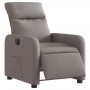 Sillón reclinable eléctrico tela gris taupé en Sillones | Comprar online en Foro24