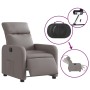 Sillón reclinable eléctrico tela gris taupé en Sillones | Comprar online en Foro24