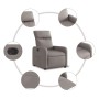 Sillón reclinable eléctrico tela gris taupé en Sillones | Comprar online en Foro24