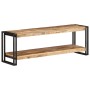 Mueble para TV de madera maciza de mango rugosa 120x30x40 cm