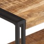 Mueble para TV de madera maciza de mango rugosa 120x30x40 cm