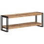 Mueble para TV de madera maciza de mango rugosa 120x30x40 cm
