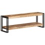 Mueble para TV de madera maciza de mango rugosa 120x30x40 cm
