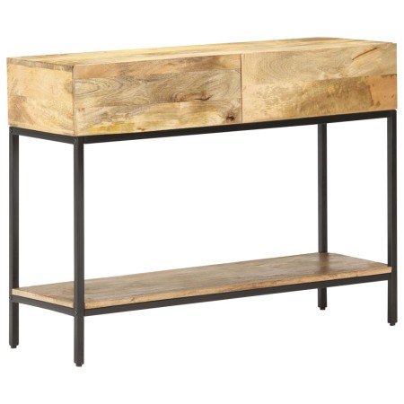 Mesa consola de madera maciza de mango 100x35x76 cm