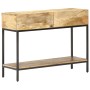 Mesa consola de madera maciza de mango 100x35x76 cm