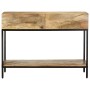 Mesa consola de madera maciza de mango 100x35x76 cm
