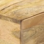 Mesa consola de madera maciza de mango 100x35x76 cm