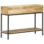 Mesa consola de madera maciza de mango 100x35x76 cm