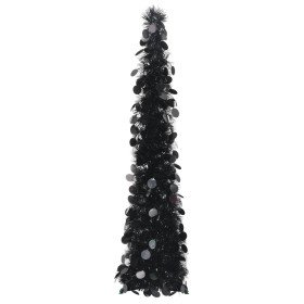 Árbol de Navidad artificial emergente PET negro 120 cm en Arboles de navidad | Comprar online en Foro24