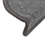 Felpudos para escaleras (15 unidades, 56 x 17 x 3 cm, gris