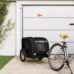 Haustier-Fahrradanhänger, Eisen-Oxford-Stoff, Schwarz von vidaXL, Kinderwagen für Haustiere - Ref: Foro24-93842, Preis: 100,3...