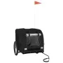 Remolque de bicicleta mascotas hierro tela Oxford negro de vidaXL, Cochecitos para mascotas - Ref: Foro24-93842, Precio: 98,6...