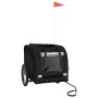 Haustier-Fahrradanhänger, Eisen-Oxford-Stoff, Schwarz von vidaXL, Kinderwagen für Haustiere - Ref: Foro24-93842, Preis: 100,3...