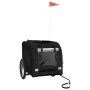 Remolque de bicicleta mascotas hierro tela Oxford negro de vidaXL, Cochecitos para mascotas - Ref: Foro24-93842, Precio: 98,6...